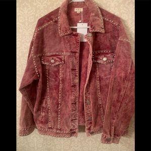 NWT pol wine color . Corduroy jacket